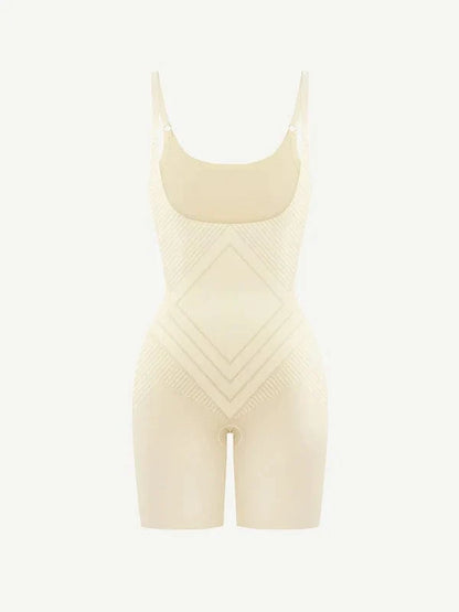 Open Bust Plus Size Tummy Control Shapewear Bodysuit