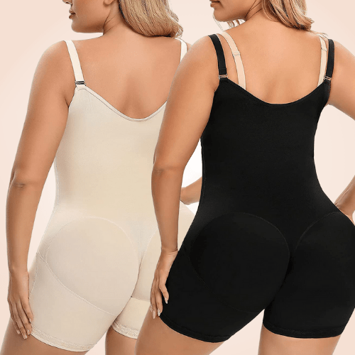 Under Bust Adjustable Straps Tummy Tucked Back Support Lace Shaper