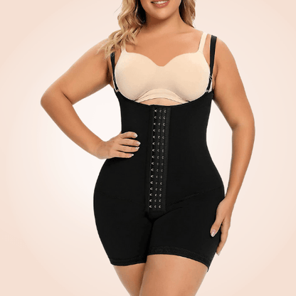 Under Bust Adjustable Straps Tummy Tucked Back Support Lace Shaper
