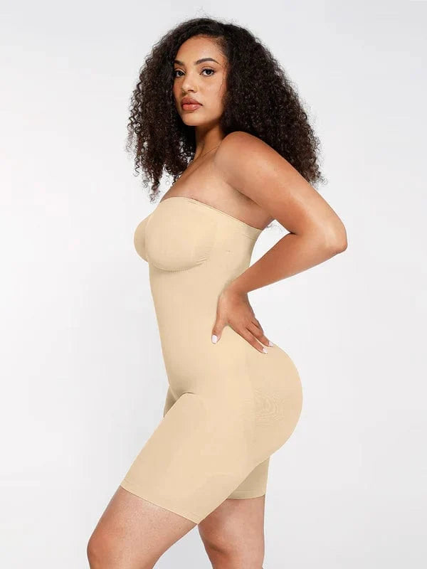 Sculpting Seamless Tummy Control Strapless Shapewear Bodysuit