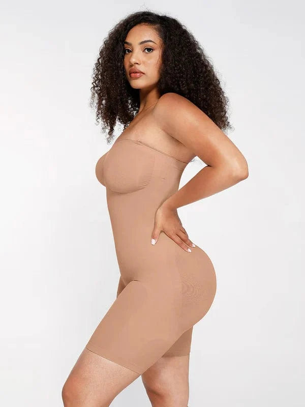 Sculpting Seamless Tummy Control Strapless Shapewear Bodysuit