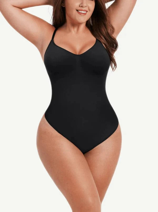 Sculpting Tummy Control Body Thong Shapewear Bodysuit