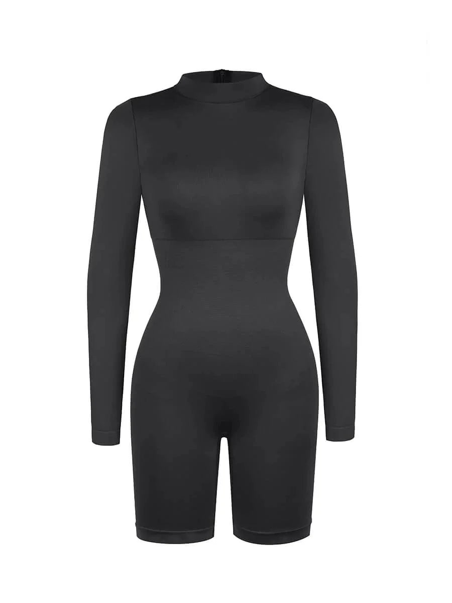 Seamless Body Sculpting Tummy Control Shapewear Bodysuit with Removable Cups