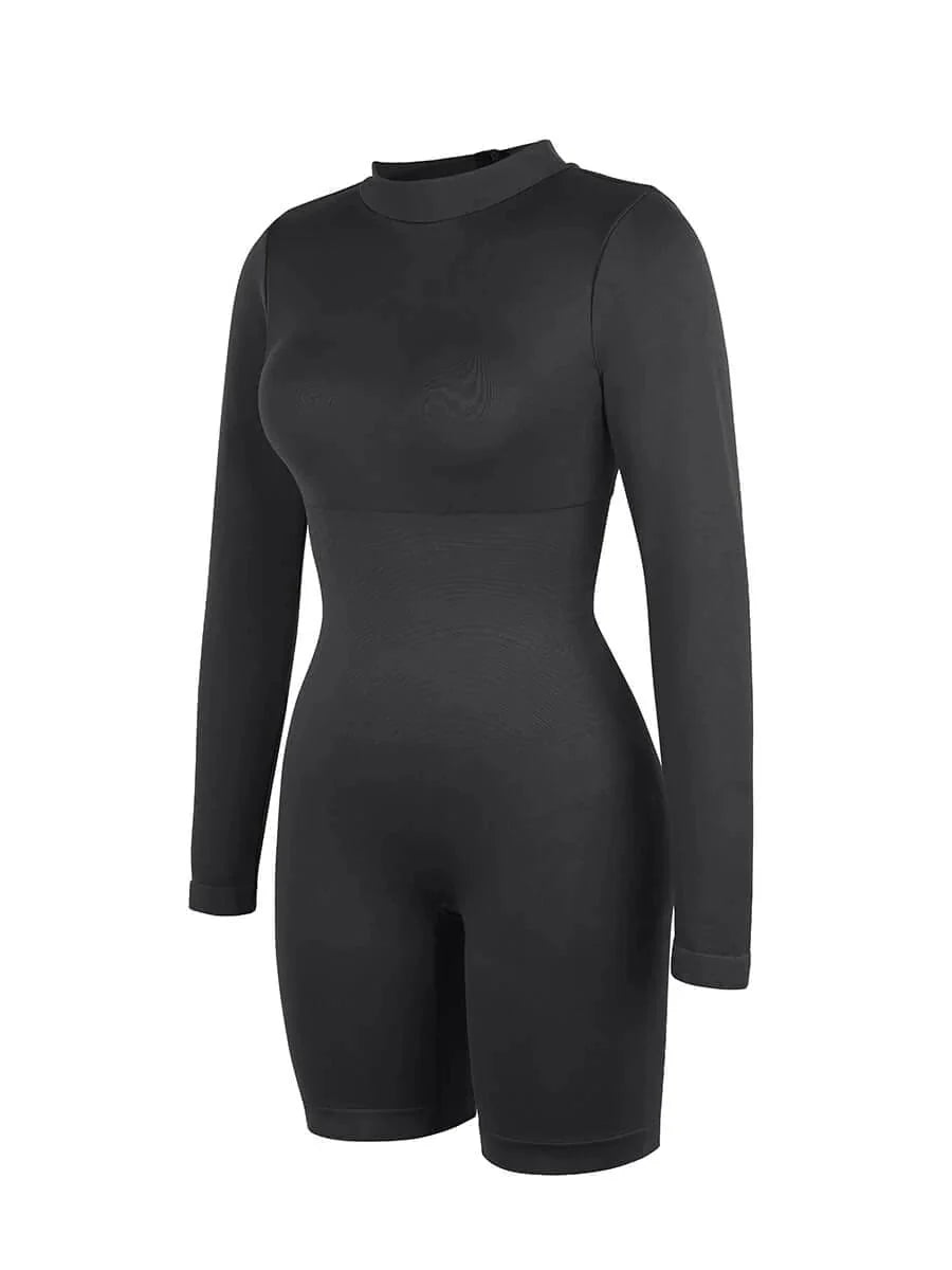Seamless Body Sculpting Tummy Control Shapewear Bodysuit with Removable Cups