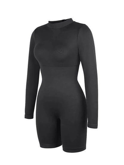 Seamless Body Sculpting Tummy Control Shapewear Bodysuit with Removable Cups