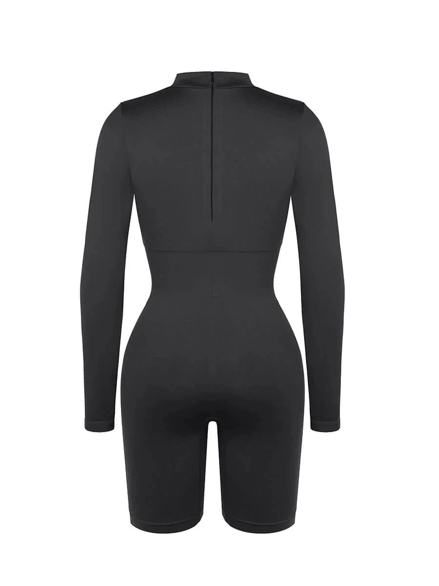 Seamless Body Sculpting Tummy Control Shapewear Bodysuit with Removable Cups