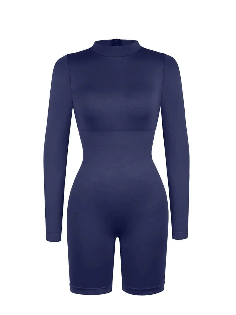 Seamless Body Sculpting Tummy Control Shapewear Bodysuit with Removable Cups