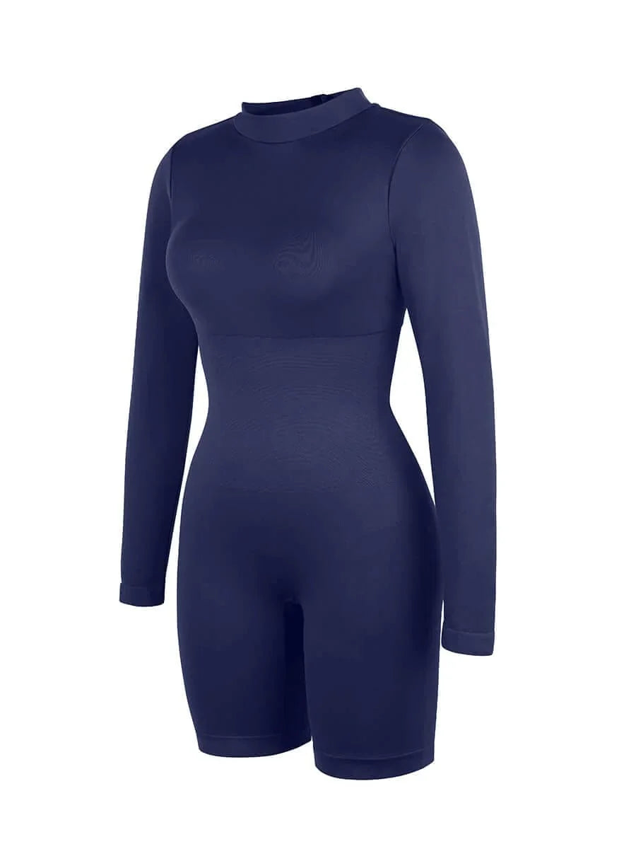 Seamless Body Sculpting Tummy Control Shapewear Bodysuit with Removable Cups