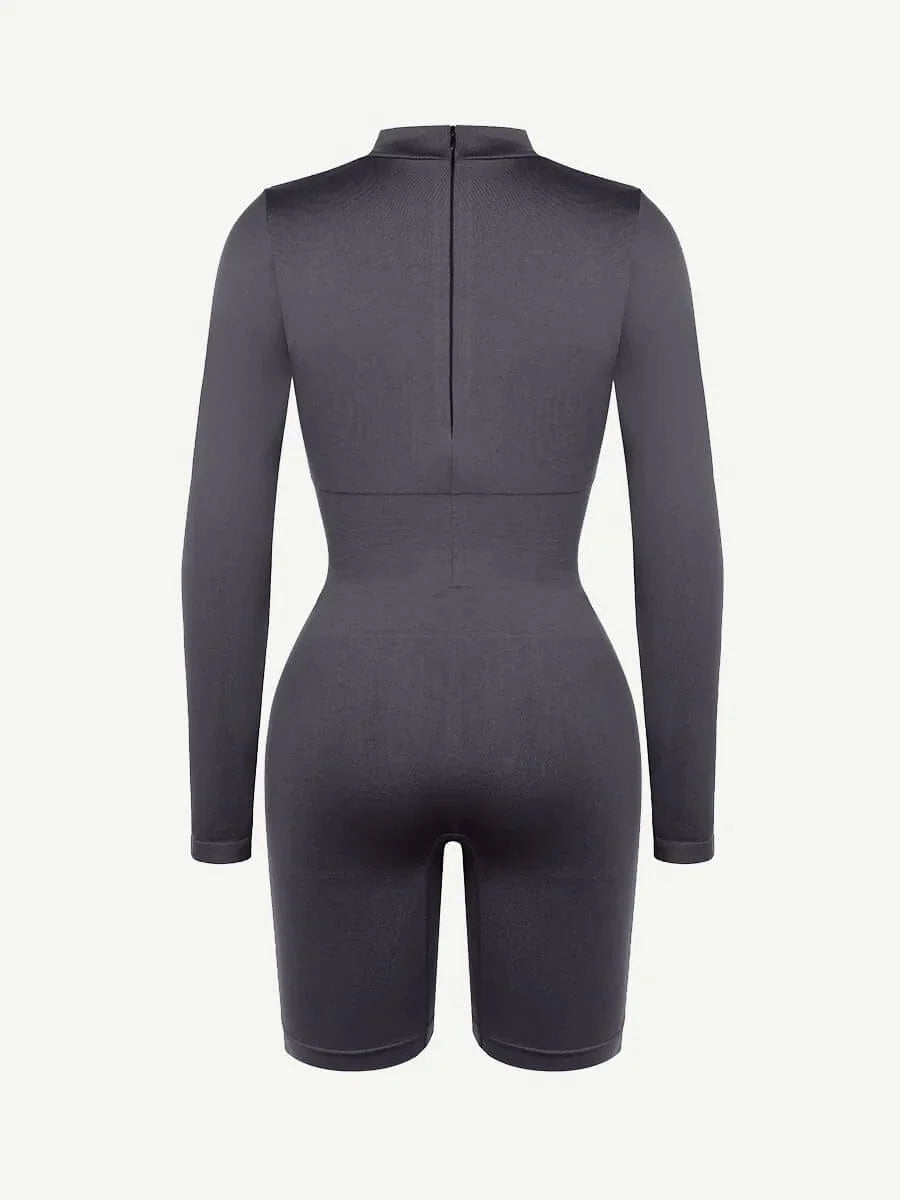Seamless Body Sculpting Tummy Control Shapewear Bodysuit with Removable Cups