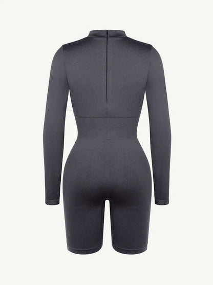 Seamless Body Sculpting Tummy Control Shapewear Bodysuit with Removable Cups