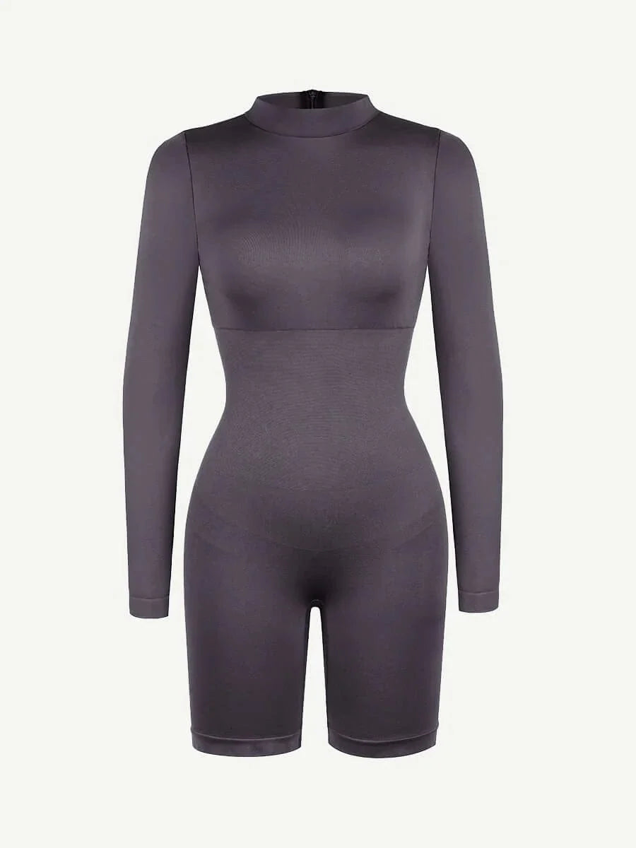 Seamless Body Sculpting Tummy Control Shapewear Bodysuit with Removable Cups