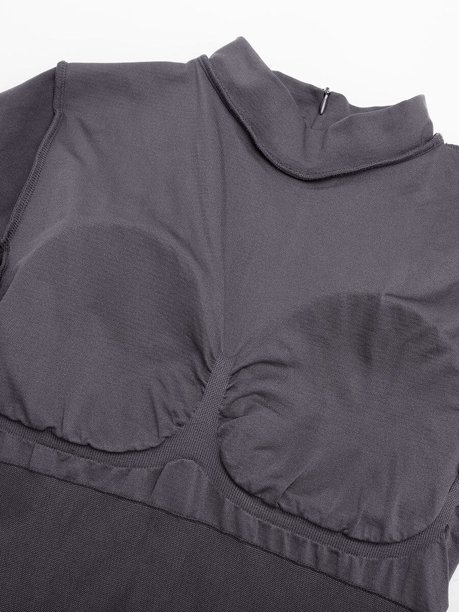Seamless Body Sculpting Tummy Control Shapewear Bodysuit with Removable Cups