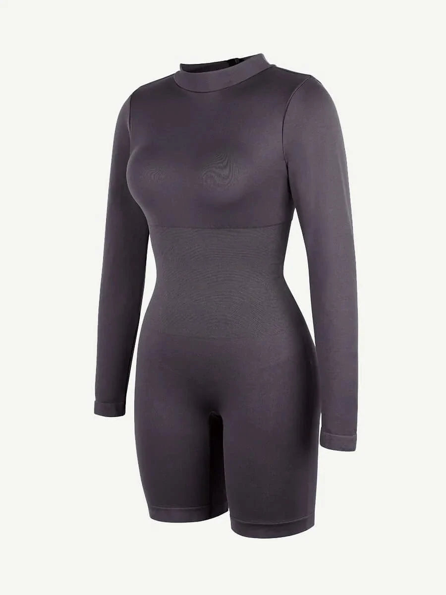 Seamless Body Sculpting Tummy Control Shapewear Bodysuit with Removable Cups
