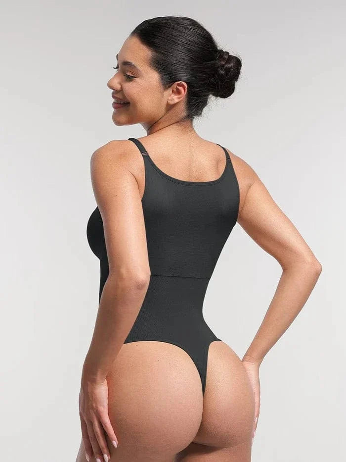 Seamless Shapewear Bodysuit with Tummy Control and Built-In Chest Support