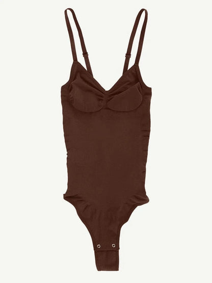 Seamless Thong Backless ShapeWear Bodysuit With Adjustable Straps