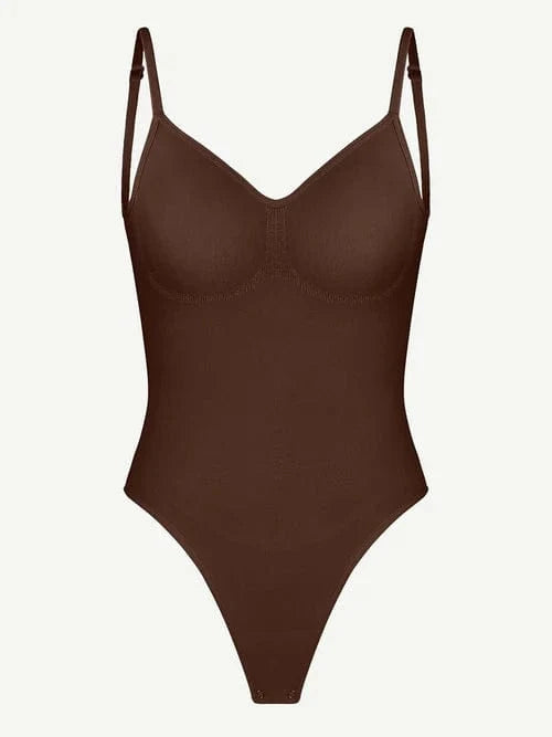 Seamless Thong Backless ShapeWear Bodysuit With Adjustable Straps