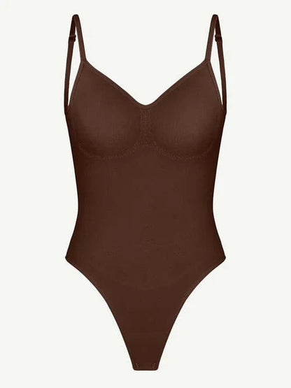 Seamless Thong Backless ShapeWear Bodysuit With Adjustable Straps