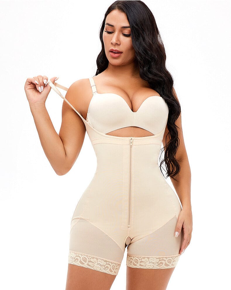 Seamless Tummy Control Open Bust Shapewear Bodysuit