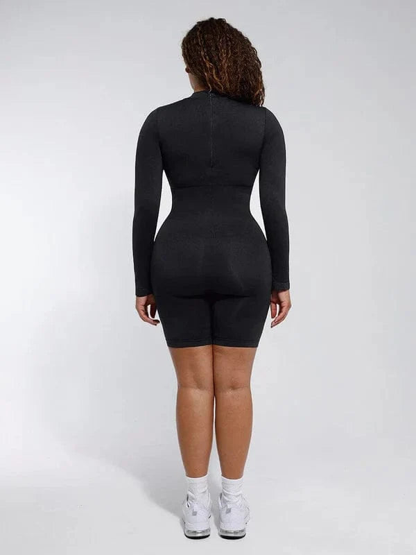 Seamless Body Sculpting Tummy Control Shapewear Bodysuit with Removable Cups
