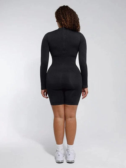 Seamless Body Sculpting Tummy Control Shapewear Bodysuit with Removable Cups