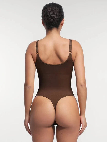 Seamless Waist & Tummy Control Shapewear Bodysuit With Built-In Bra