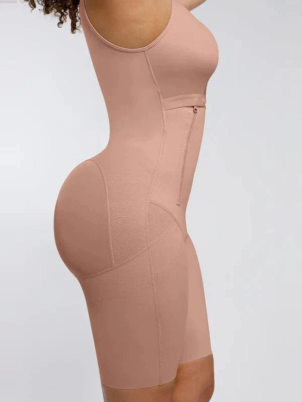 High Compression Postoperative Shapewear Bodysuit with Side Zipper