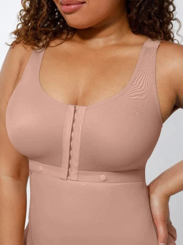 High Compression Postoperative Shapewear Bodysuit with Side Zipper