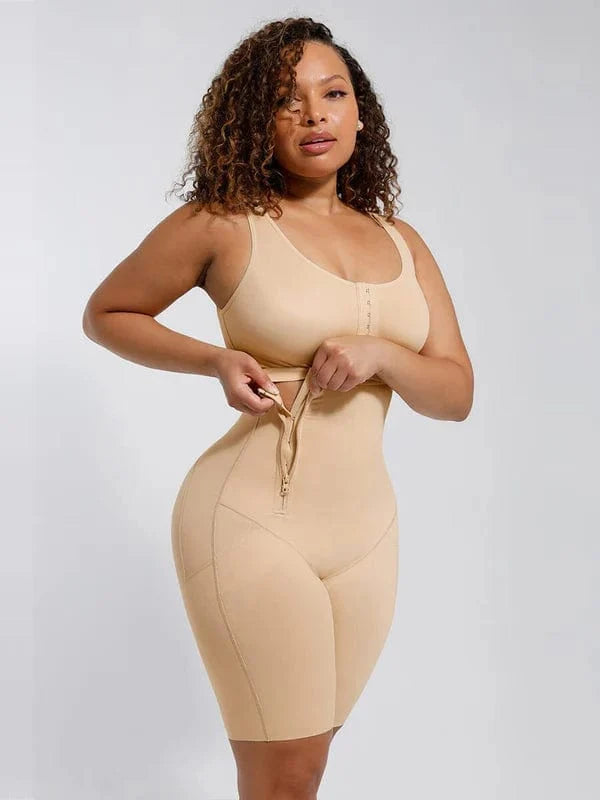 High Compression Postoperative Shapewear Bodysuit with Side Zipper