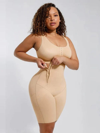 High Compression Postoperative Shapewear Bodysuit with Side Zipper