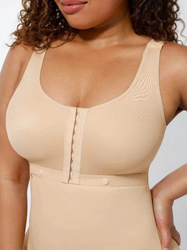High Compression Postoperative Shapewear Bodysuit with Side Zipper