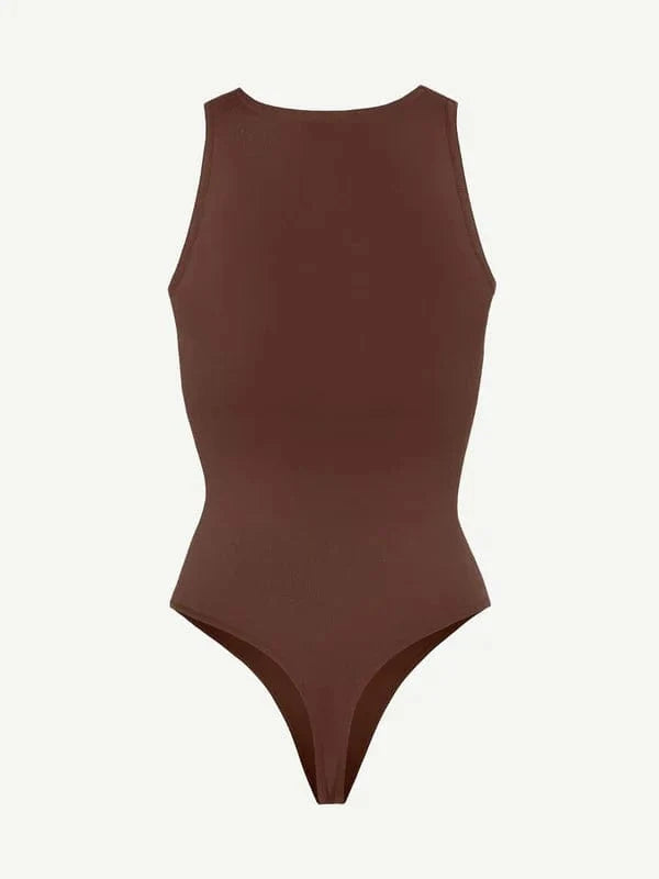 Sleeveless Tummy Control Shapewear Thong Bodysuit