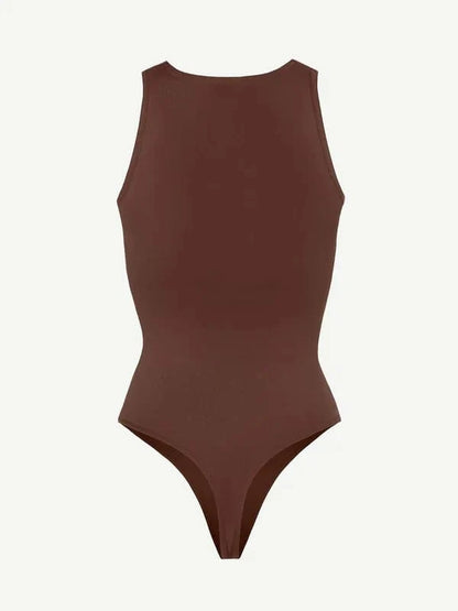 Sleeveless Tummy Control Shapewear Thong Bodysuit
