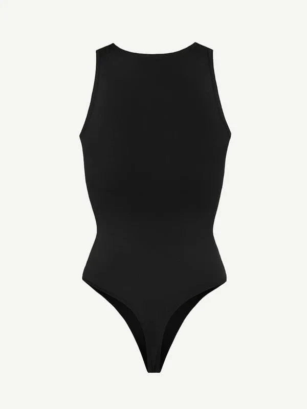 Sleeveless Tummy Control Shapewear Thong Bodysuit