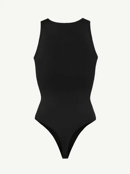 Sleeveless Tummy Control Shapewear Thong Bodysuit