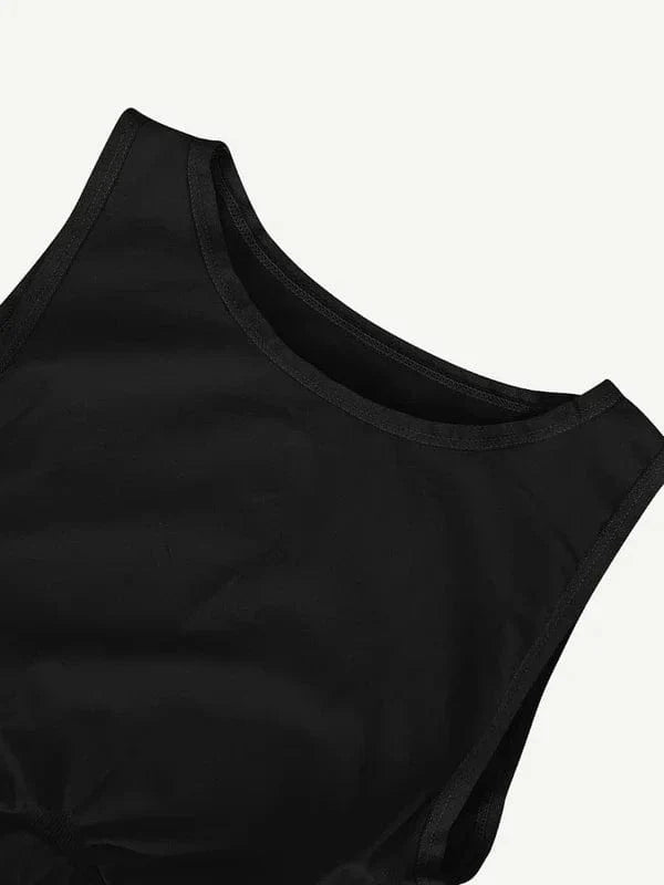 Sleeveless Tummy Control Shapewear Thong Bodysuit