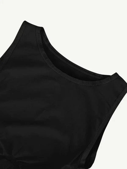 Sleeveless Tummy Control Shapewear Thong Bodysuit