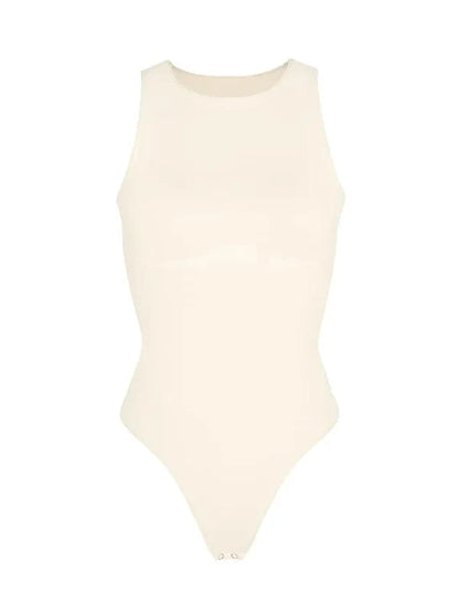 Sleeveless Tummy Control Shapewear Thong Bodysuit