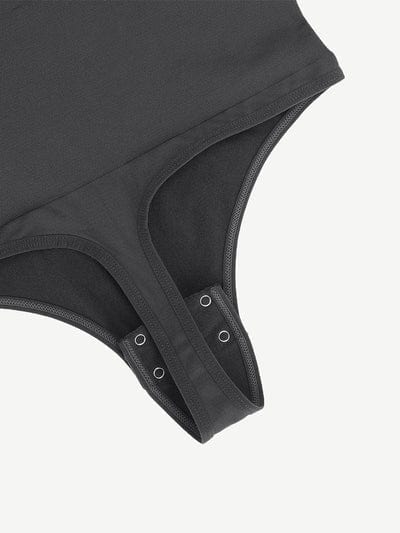 Square Neck Tummy Control Long Sleeve Shapewear Bodysuit