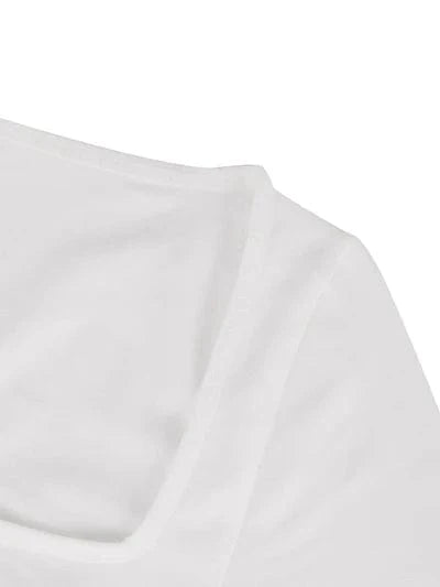 Square Neck Tummy Control Long Sleeve Shapewear Bodysuit