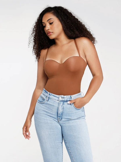 Strapless Underwire One-Piece Tummy Control Bodysuit Shapewear