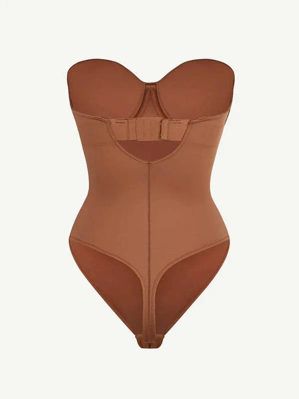 Strapless Underwire One-Piece Tummy Control Bodysuit Shapewear
