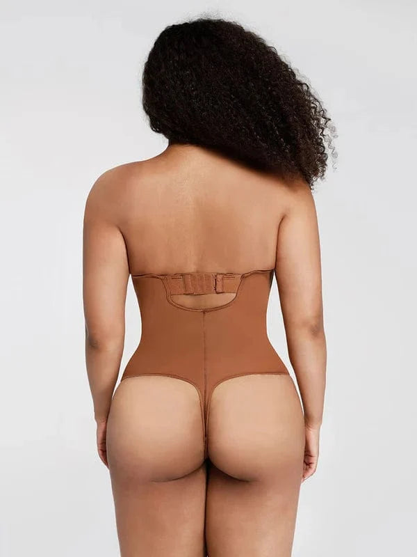 Strapless Underwire One-Piece Tummy Control Bodysuit Shapewear