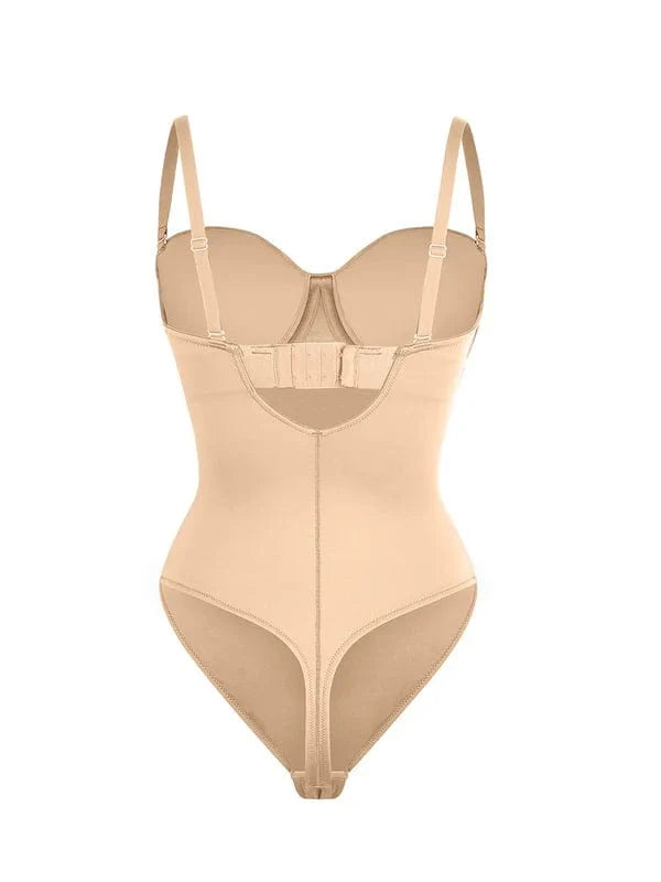 Strapless Underwire One-Piece Tummy Control Bodysuit Shapewear