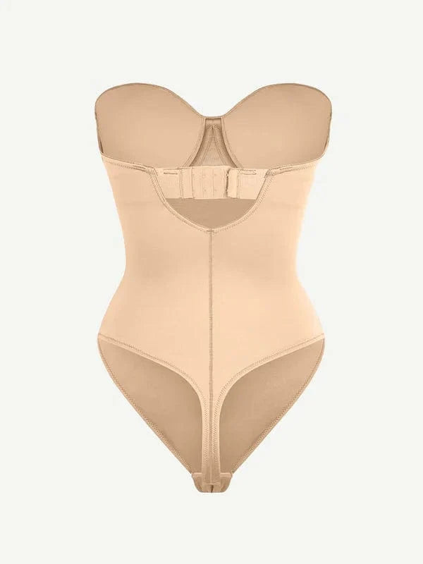 Strapless Underwire One-Piece Tummy Control Bodysuit Shapewear