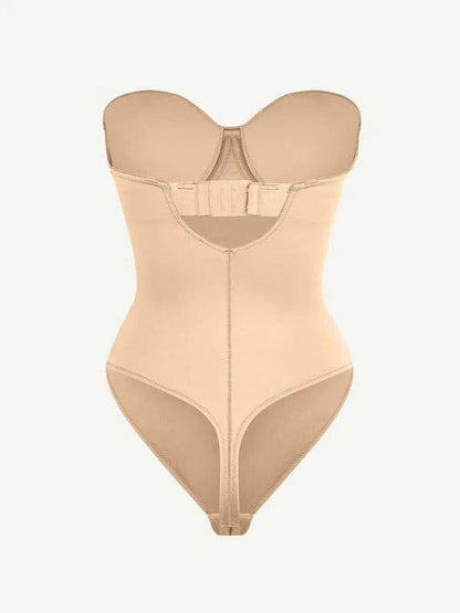 Strapless Underwire One-Piece Tummy Control Bodysuit Shapewear