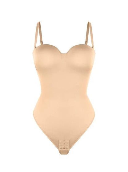 Strapless Underwire One-Piece Tummy Control Bodysuit Shapewear