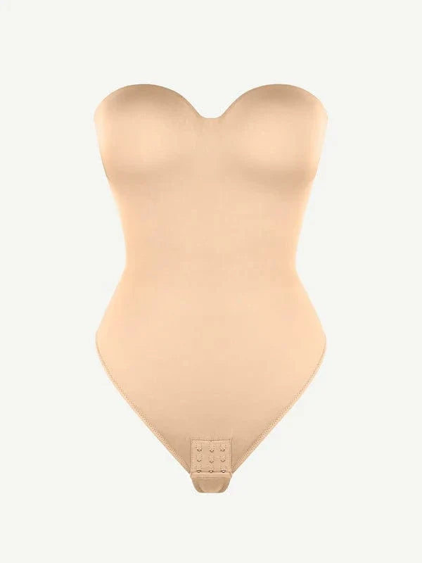 Strapless Underwire One-Piece Tummy Control Bodysuit Shapewear