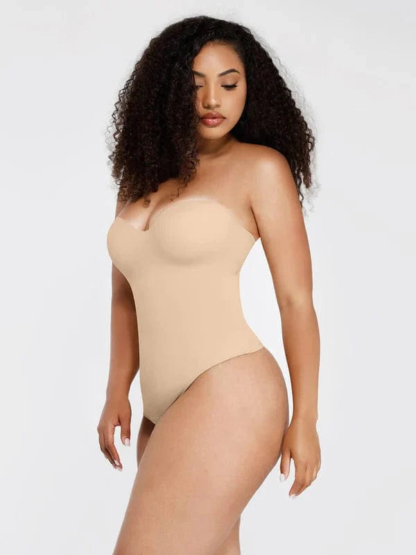 Strapless Underwire One-Piece Tummy Control Bodysuit Shapewear