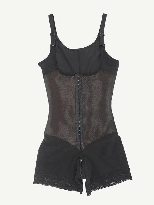 Tummy Control Lace Open Bust Shapewear Bodysuit