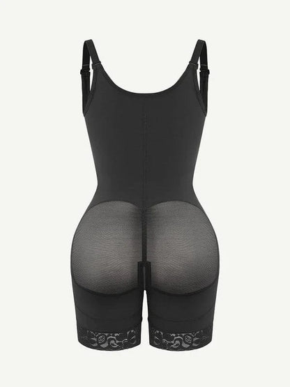 Tummy Control Lace Open Bust Shapewear Bodysuit
